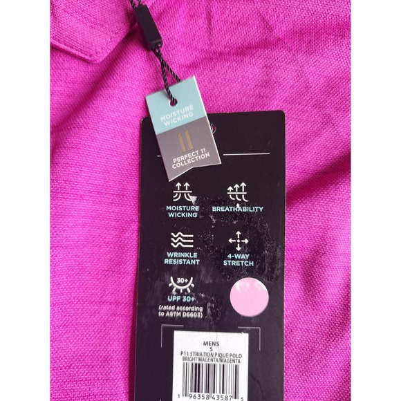 Walter Hagen Golf Polo Shirt Men's Sz S  Polo USA Purple New NWT Golf Tennis - Picture 6 of 9